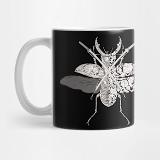 stag beetle samurai Mug